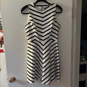 Black and white striped Trafaluc Zara dress